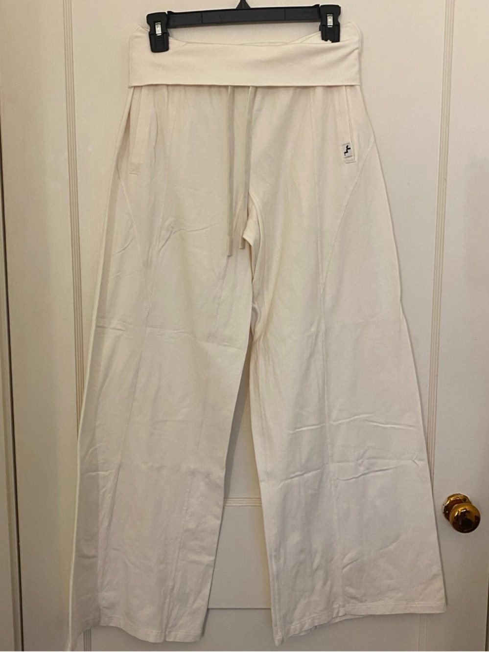 JoyLab Wide Leg Cream Joggers
